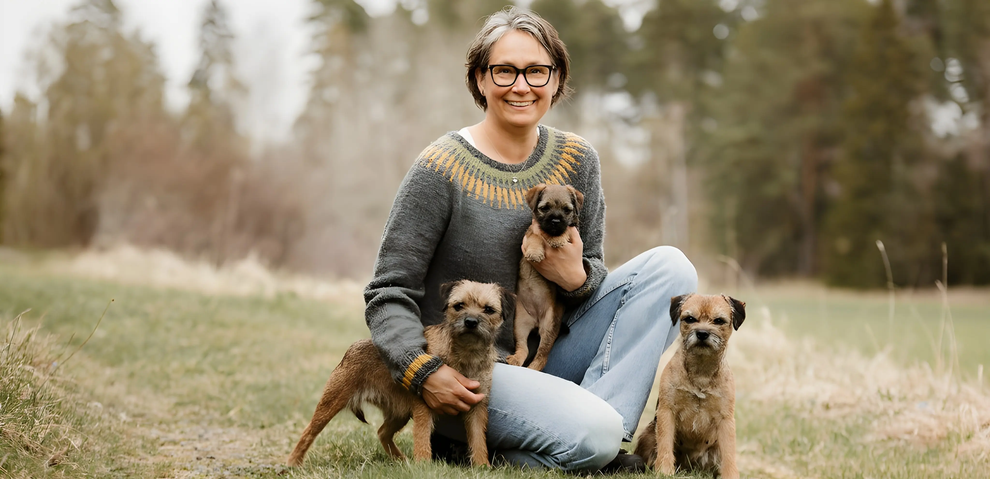 Borderterrier från Kennel Juniper och Kennel Axbor